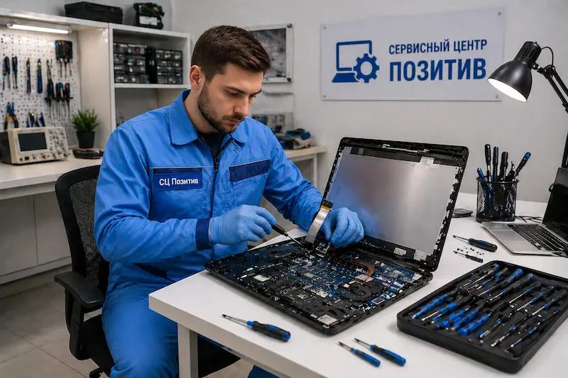 Замена шлейфа матрицы ноутбука в Костроме