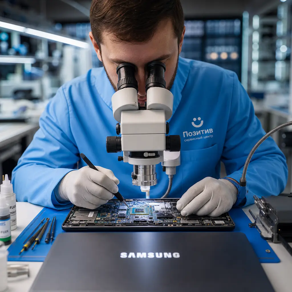 Замена видеокарты ноутбука Samsung в Костроме