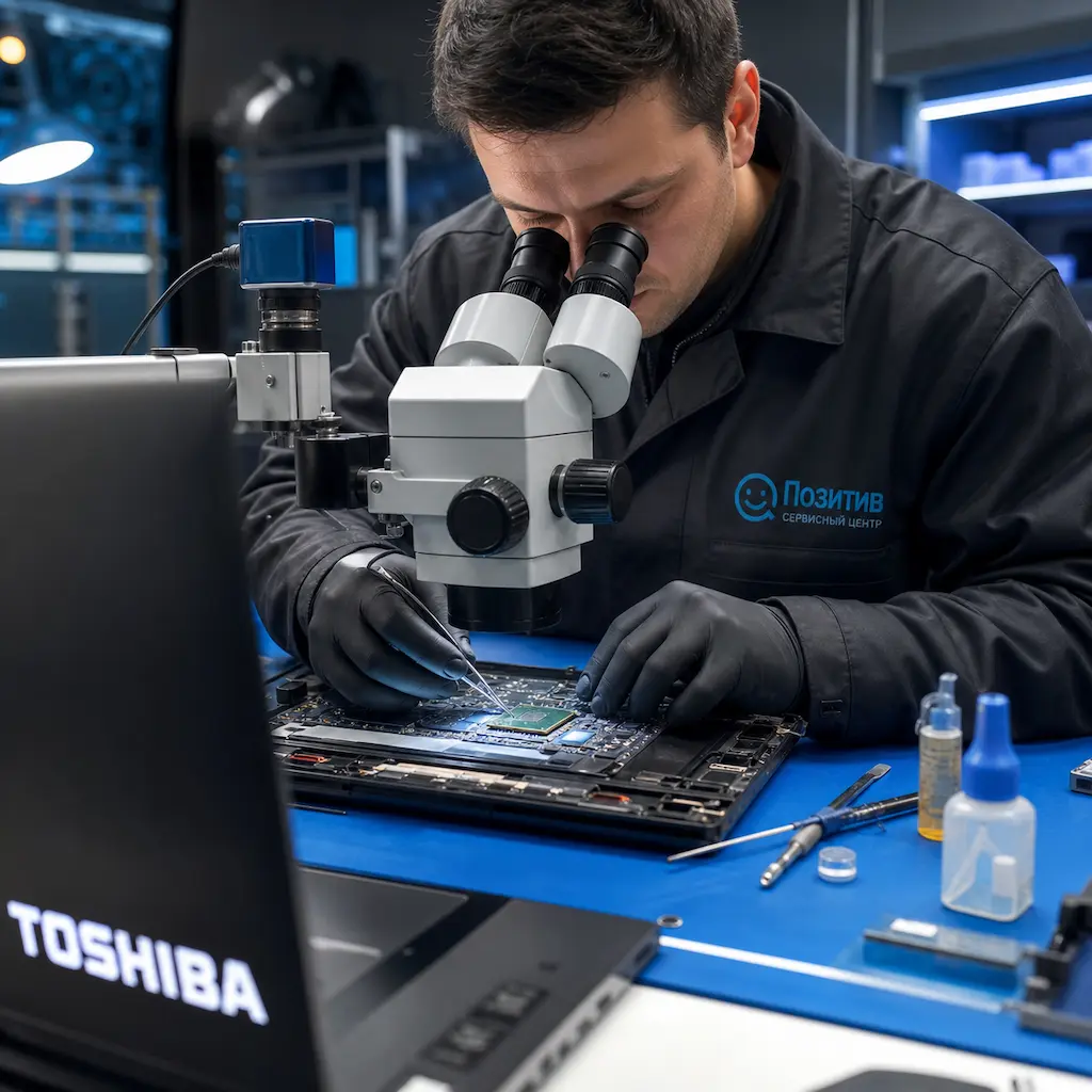 Замена видеокарты ноутбука Toshiba в Костроме