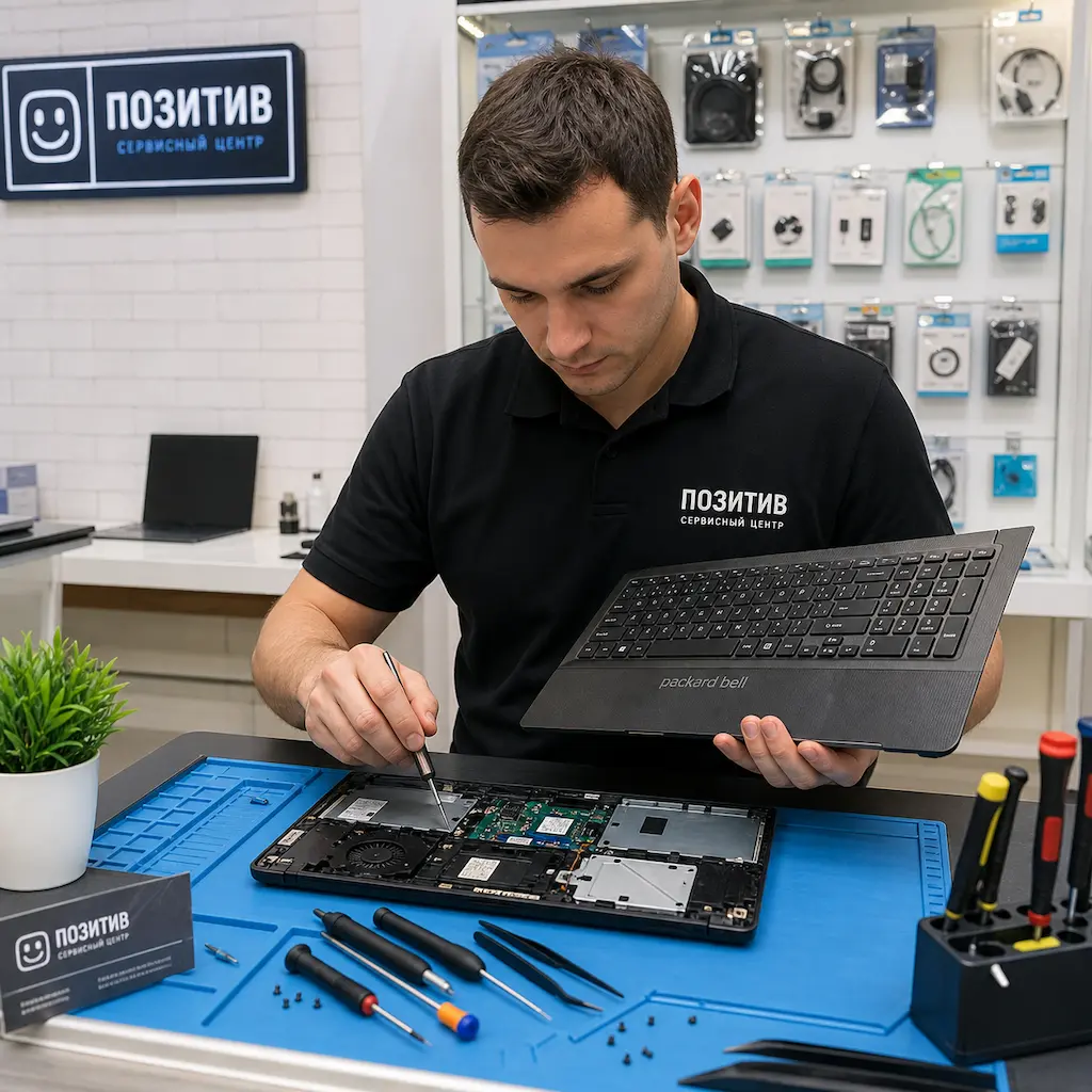 заменить клавиатуру на ноутбуке Packard Bell в Костроме