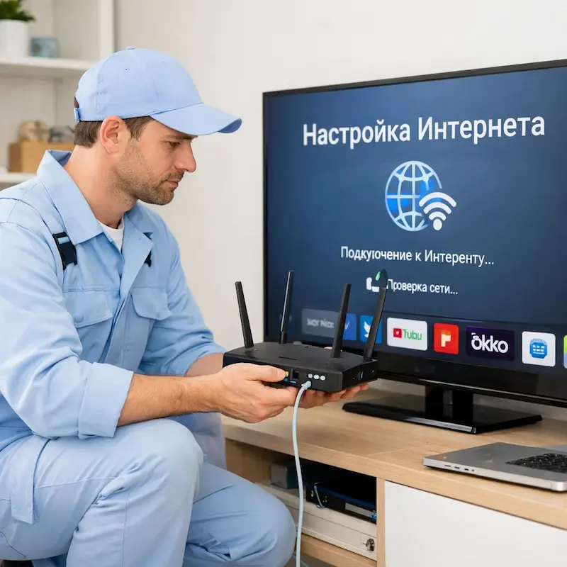 Настройка интернета на телевизоре в Костроме