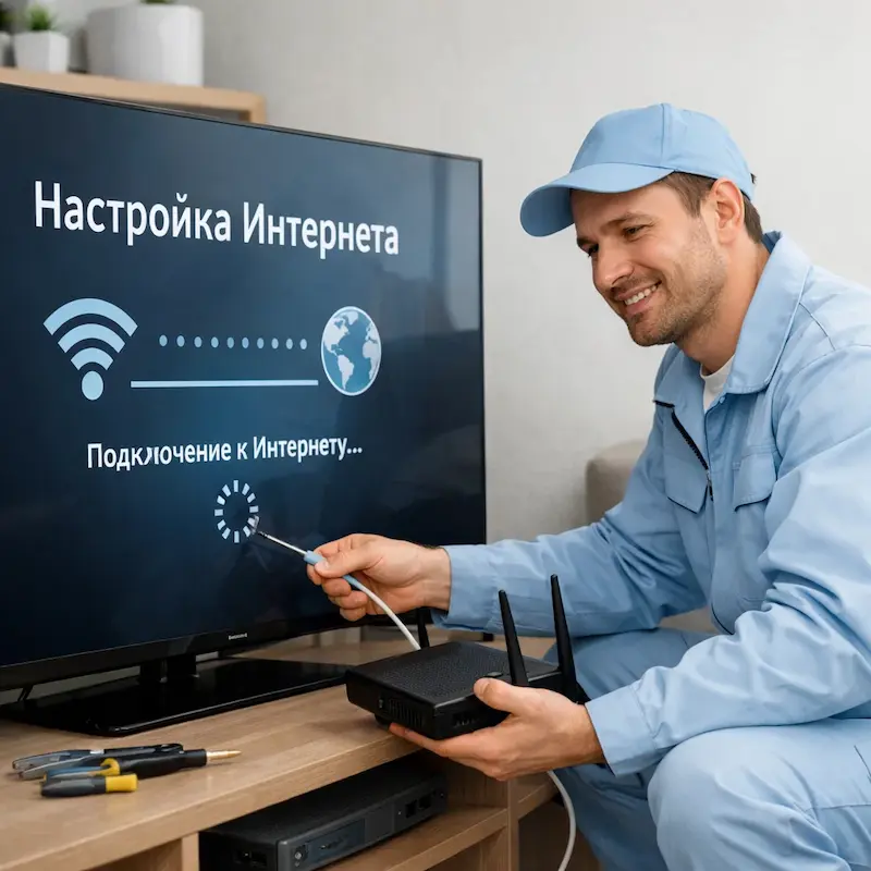 Настройка интернета на ТВ в Костроме