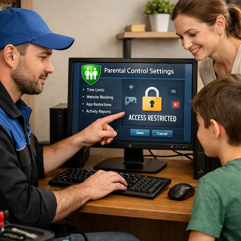 Родительский контроль на компьютере и ноутбуке в Костроме