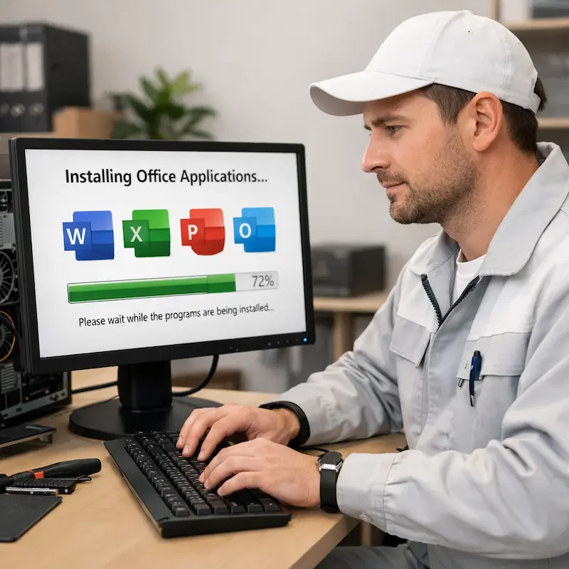 установка офисных программ на компьютер в Костроме