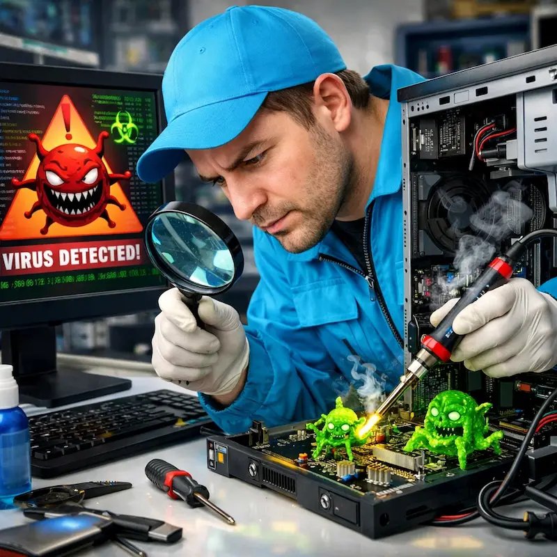 Вылечить компьютерный вирус в Костроме